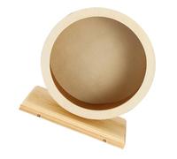 NUOBESTY Juguete Rueda para Correr para Hámster Rueda de Madera Silenciosa para Hámster Tapete de Corcho para Rata Actividad de Ejercicio para Cobaya Juguete para Silenciosa para Jerbos