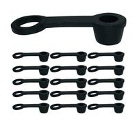 NUOBESTY Kit de 25 Tapones de Goma Negros para Purgadores de Frenos Tapas Antipolvo Resistentes de Caucho Compatibles Sistemas de Freno de Coche y Motocicleta Protección para