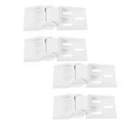 NUOBESTY Kit de 4 Bisagras para Puerta de Congelador y Frigorífico Pequeño, Bisagras Ajustables de Plástico para Reparación en Casa y Camper