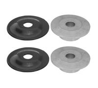 NUOBESTY Kit de 4 Bridas de Acero para Amoladora, Protector contra Salpicaduras, Soporte Antivibración para Herramientas de Banco, Accesorio de Brida Izquierda y Derecha para Pulido