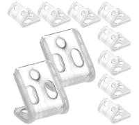 NUOBESTY Kit de Reparación de Muelles para Sofá de 12 Clips Metálicos de Acero con 5 Agujeros Resistentes y Compatibles para Fijación Sofás Camas y Sillas de Muelles