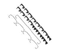 NUOBESTY Kit Estabilizador para Teclado Mecánico, Accesorios DIY, Barra Estabilizadora 1x6.25u y 4x2u Negro, Compatible Teclado Gh60 87, Uso Profesional para Pc y Electrónica