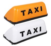 NUOBESTY Lámpara Retro Para Techo De Taxi 12v, Señal Luminosa Blanca y Amarilla, Luz Decorativa Para Techo De Vehículo, Uso Exterior, Señal Taxi Para Conductor Profesional