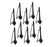 NUOBESTY Lápiz Capacitivo Resistivo para Pantalla Táctil 10 Unidades con Cuerda Multifunción para Dibujar Tableta Gel De Sílice Color Negro