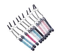 NUOBESTY Lápiz para Teléfono 10 Piezas Capacitivas De Brillo Lápiz Óptico Universal Bolígrafos De Cristal Diamante Plumero Lápiz Óptico para Tableta