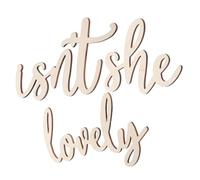 NUOBESTY Letrero de Madera para Decoración de Pared Habitación Infantil Diseño Elegante y Seguro para Guardería Adhesivo Versátil sin Daños para Fotos de Recién Nacido