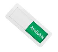 NUOBESTY Letrero para Puerta de Oficina Acrílico Blanco Estado Intercambiable para Sala de Conferencias y Baño, Indicador Creativo para Mejorar Uso de Habitaciones