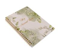 NUOBESTY Libreta de Registro de Cheques y Kit Planificador de Presupuestos para Pequeñas, Cuaderno Verde de Papel con Diseño Clásico para Organización Financiera