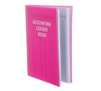 NUOBESTY Libro de Cuentas para Negocios Pequeños y Autónomos Planificación Mensual de Ingresos y Gastos en Papel y Cubierta de Pp para Contabilidad Personal