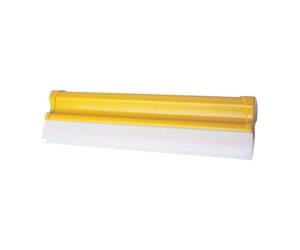 NUOBESTY Limpiaparabrisas de Coche Amarillo Diseño de Doble Línea, Material ABS y Silicona, Fácil Manejo para Limpieza de Espejos y Ventanas en Secado de Coches