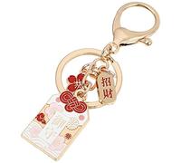 NUOBESTY Llavero de gato de la suerte Maneki Neko Fortune para gato japonés llavero para bolso de coche, mochila, bolso de regalo de cumpleaños (estilo 3)