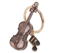 NUOBESTY Llavero de Metal Colgante de Violín Retro y Símbolo Musical Negro, Llavero Dije Vintage para Mochila, Decoración de Llaves, Obsequio para Músicos y Amantes Música
