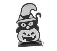 NUOBESTY Luz Neón de Calabaza Halloween con Base USB Lámpara de Mesa Decorativa Habitaciones Bar Iluminación Suave y para Decoración Interior
