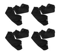 NUOBESTY Mangas Protectoras Antiaceite para Brazos Impermeables 4 Pares 8 Piezas Negras Resistentes al Desgaste Suaves y Largas Ideales para Cocina y Comedor