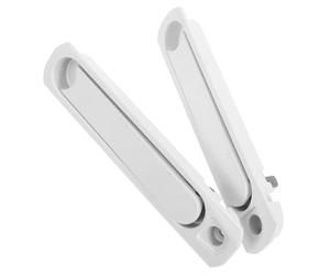 NUOBESTY manijas de puertas ocultas 2 piezas, manija de puerta corrediza de vidrio, aleación de zinc, giro 360°, uso a ambos lados, para cocina y sala