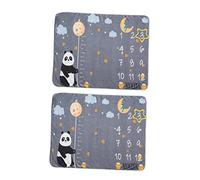 NUOBESTY Manta con Imágenes para Momentos De Recién Nacidos Manta Mensual De Accesorio para Shower para Recién Nacido para Fotos De Cumpleaños