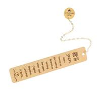 NUOBESTY Marcador de Libros Dorado de Acero Inoxidable, Accesorio Decorativo Resistente, Adecuado Obsequio de Aniversario para Parejas Vida Cotidiana