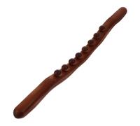 NUOBESTY Masajeador Muscular de Madera con Bolas Herramienta Gua Sha para Cuerpo Completo Masaje Terapéutico para Espalda y Piernas Rodillo de Maderoterapia Portátil para Relajación