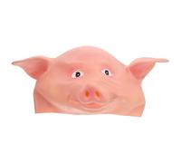 NUOBESTY Máscara de Cerdo de Látex Beige para Disfraces Divertidos y Cómodos, Adecuado para Sesiones de Fotos y Eventos Temáticos de Halloween