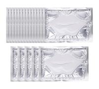 NUOBESTY Mascarillas Labiales de Gel Colágeno 25 Piezas Hidratantes y Antiarrugas para Cuidado Nocturno de Labios Secos Cosméticos para Mujeres y Adultos Reparador y Humectante