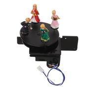 NUOBESTY Mecanismo Giratorio para Reloj Tradicional sin Movimiento, Accesorio de Plataforma Giratoria de Plástico Ligero, Pieza de Repuesto para Figura Violinista Wt03, Funcionamiento