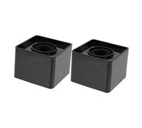 NUOBESTY Micrófono Cuadrada Abs para Entrevistas, Estación de Micrófono Portátil para Periodistas, Color Negro, Resistente a Caídas, Adecuado para Conferencias y Reuniones Profesionales