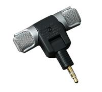 NUOBESTY Micrófono Estéreo Mini de 3, 5mm para PC y Portátil Negro