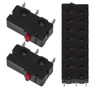 NUOBESTY Microinterruptor de Límite sin Mango 10 Unidades para Electrodomésticos Repuesto Interruptor de Puerta Accesorio de Reparación Pieza de Microinterruptor de Límite