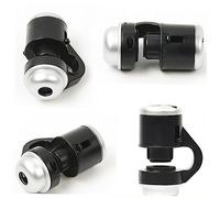 NUOBESTY Microscopio para Teléfono Clip y Luz Led, Lupa Óptica Zoom 30x para Cámara Móvil, Diseño de Plástico Compacto para Revisar Monedas y Joyería