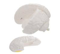 NUOBESTY Modelo Anatómico de Cerebro Humano Desmontable en 3 Partes con Estructura Realista de Pvc para Enseñanza y Educación Científica en Aula Color Blanco