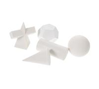 NUOBESTY Modelos De Dibujo 3D De Resina Mini Geométricos 5 Piezas, Formas Geométricas Variadas para Boceto Práctico, Herramienta Educativa para Oficina y Manualidades Escolares