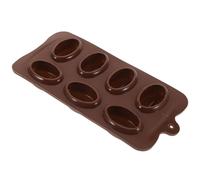 NUOBESTY Molde de Silicona para Postres y Decoraciones Forma de Grano de Café, Compatible Microondas y Congelador, Adecuado para Golosinas y Cake Pops