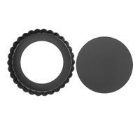 NUOBESTY Molde para Hornear Redondo Antiadherente de 5 Pulgadas Bandeja Multifuncional para Pizza y Mini Tartaletas Molde Resistente al Desgaste para Uso Doméstico Cocina