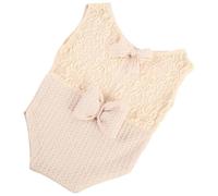 NUOBESTY Mono para Fotografía de Recién Nacidos con Lazo de Encaje para Niñas Ropa de Sesión de Fotos Accesorios para Bebés para y Fiestas de Shower