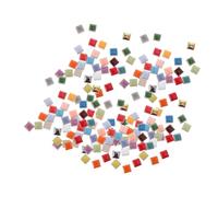 NUOBESTY Mosaico De Cerámica Artesanías Azulejos De Mosaico Florero De Mano Bricolaje Mini Jarrones Para Flores Azulejo Artesanal De Vidrio Mini Chips Hecho a Mano Chip De Cristal Cuadrado