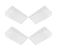 NUOBESTY Niveladores para Muebles Transparentes de PVC Cuñas Niveladoras para Mesas y Sillas Almohadillas Antideslizantes para Nivelar y Proteger Suelos Irregulares Pack de 4 Unidades