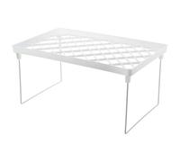 NUOBESTY Organizador de Maquillaje Plegable Grande Estante Multifuncional de Plástico para Baño y Dormitorio Soporte para Cosméticos Organizador de Encimera Ahorro de Espacio