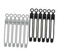 NUOBESTY Organizadores de Cables 12 para Escritorio de Silicona Correas Reutilizables para Gestión y Atadura de Cordones en Interiores