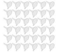 NUOBESTY Pack de 100 Mini Embudos de Plástico Transparente para Aceites Esenciales y Perfumes, Fáciles de Limpiar, Uso Seguro en Aromaterapia y Llenado de Botellas