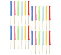 NUOBESTY Palillos de Microfibra para Limpiar Grietas y Ranuras 24 Piezas, Mango Ergonómico, Ideal para Rejillas de Aire Acondicionado en Oficina y Coche