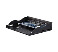 NUOBESTY Panel Frontal Bahía De Disquete USB Multifuncional Concentrador Metálico Compatible USB