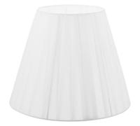 NUOBESTY Pantalla de Lámpara Plisada de Tejido Blanco Diseño Elegante y Estructura Simple para Lámpara de Mesilla Que Suaviza la Luz y Es Resistente