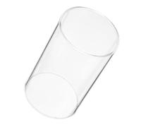 NUOBESTY Pantalla de Vidrio Transparente para Velas Funda Cilíndrica 8X15 CM Resistente al Viento Cubierta Decorativa para Candelabros Accesorio Versátil para Decoración del Hogar y