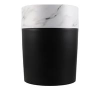 NUOBESTY Papelera de Plástico Redonda para Cocina y Oficina Capacidad de 8l, Diseño Moderno y Elegante Adecuado para Interiores y Junto Cama