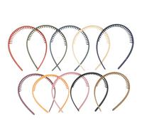 NUOBESTY Paquete de 10 Diademas de Plástico Dientes, Cómodas y Decorativas para Mujeres y Niñas en Fiestas de Carnaval y Disfraces, Colores Variados Color Aleatorio