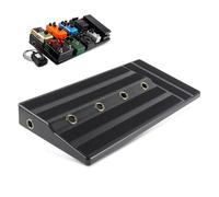 NUOBESTY Pedalera de Efectos y Fuente de Alimentación Oculta Ligera y Resistente para Guitarra de Pe Soporte Seguro Adecuado para Transporte y Presentaciones