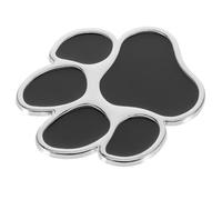 NUOBESTY Pegatina Metálica para Coche de Huella de Pata de Perro 3D Adhesivo Duradero de Aleación de Zinc Diseño Creativo para Decoración de Vehículos y Superficies Lisas