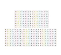 NUOBESTY Pegatinas Autoadhesivas para Viajes 500 Unidades, Mini Etiquetas de Avión para Marcar Mapas, Removibles y Resistentes, Ideales para Planificar y Organizar Itinerarios