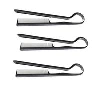 NUOBESTY Peine Alisador de Cabello en V, 3 Piezas de Plástico Negro para Mujer, Herramienta DIY para Peinar y Cuidado del Cuero Cabelludo
