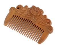 NUOBESTY Peine Artesanal De Madera Relieve Peine De Madera Para Peinar El Cabello